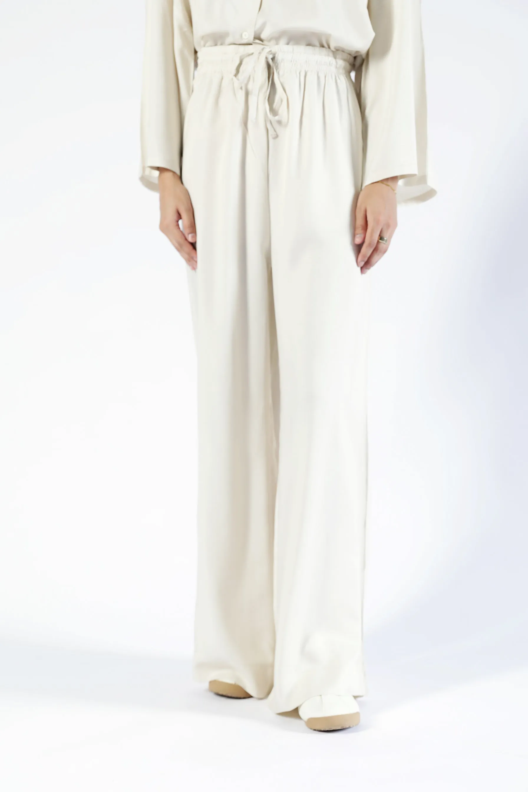 UVProtection Eco Friendly Dye WIDE LEG LINEN TROUSER