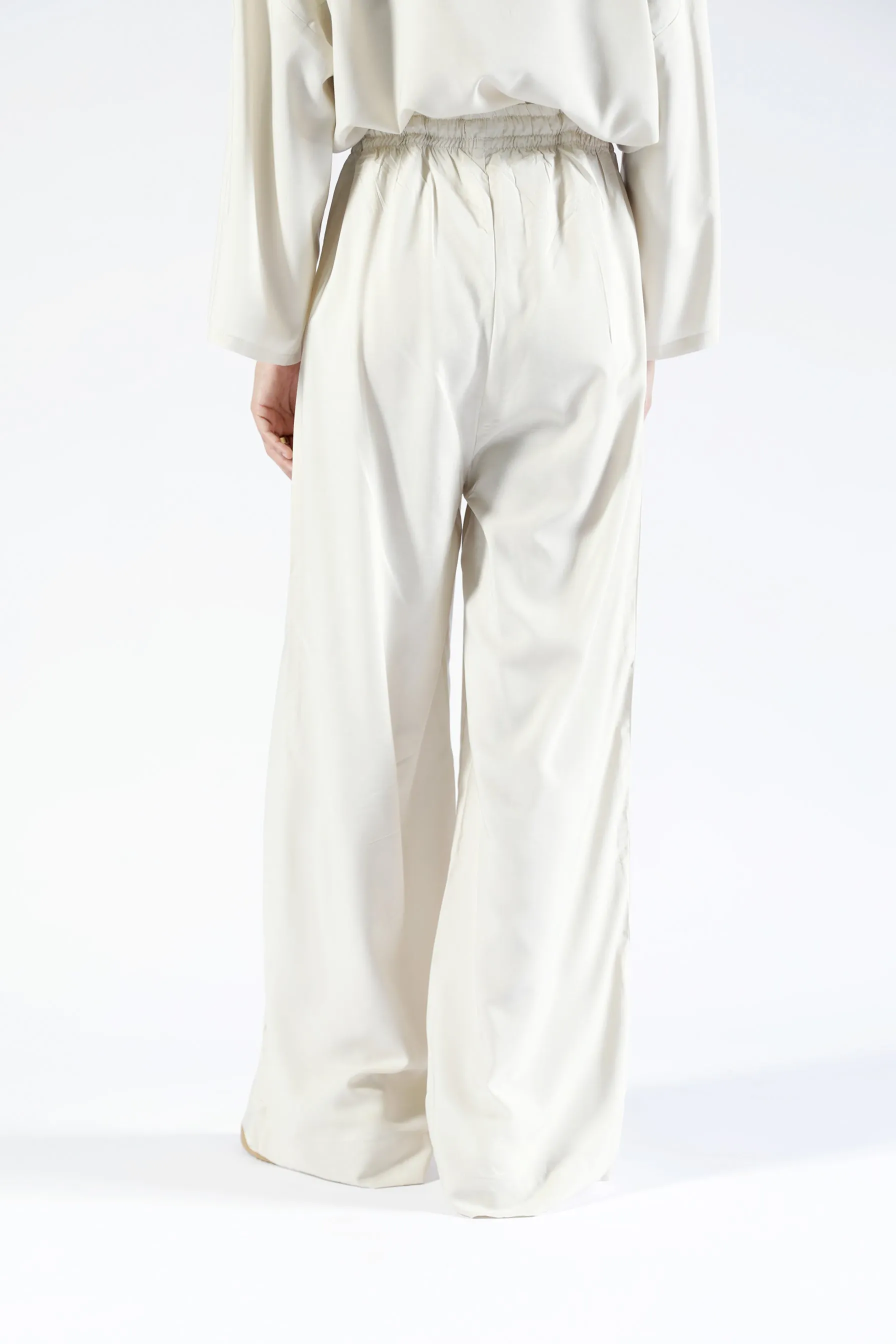WIDE LEG LINEN TROUSER FunctionalZipper