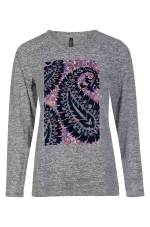 Hope Fit Fancy Warm Touch Top | Pink Lilac Paisley | 4395BR