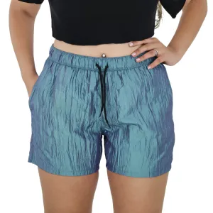 Women's Ruched Nylon Swim Short,Multi Harbor Style Functional Fashion
