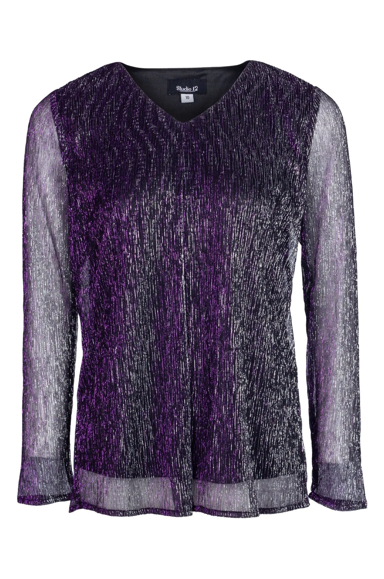 Smooth Edge Binding Top | Purple Black | 8241B1