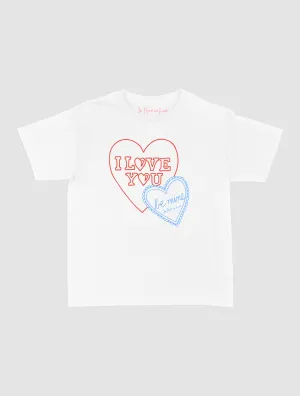 i love you baby tee Laser Cut Edges