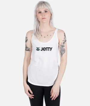 Otis Logotype Tank - White Cozy Fit Design No Shrink Fabric