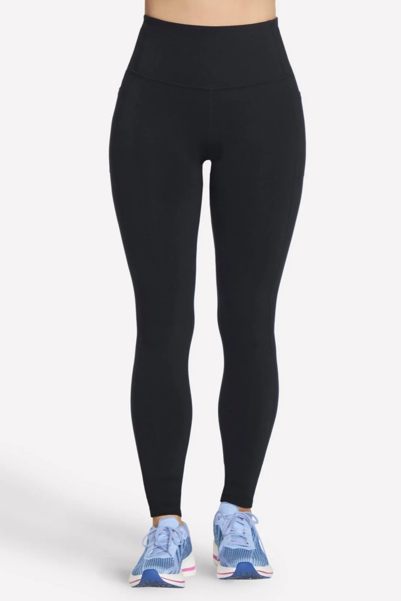 Mesh Panel Pro Athlete GOFLEX high waist Leggings | Bold Black | 0812B1