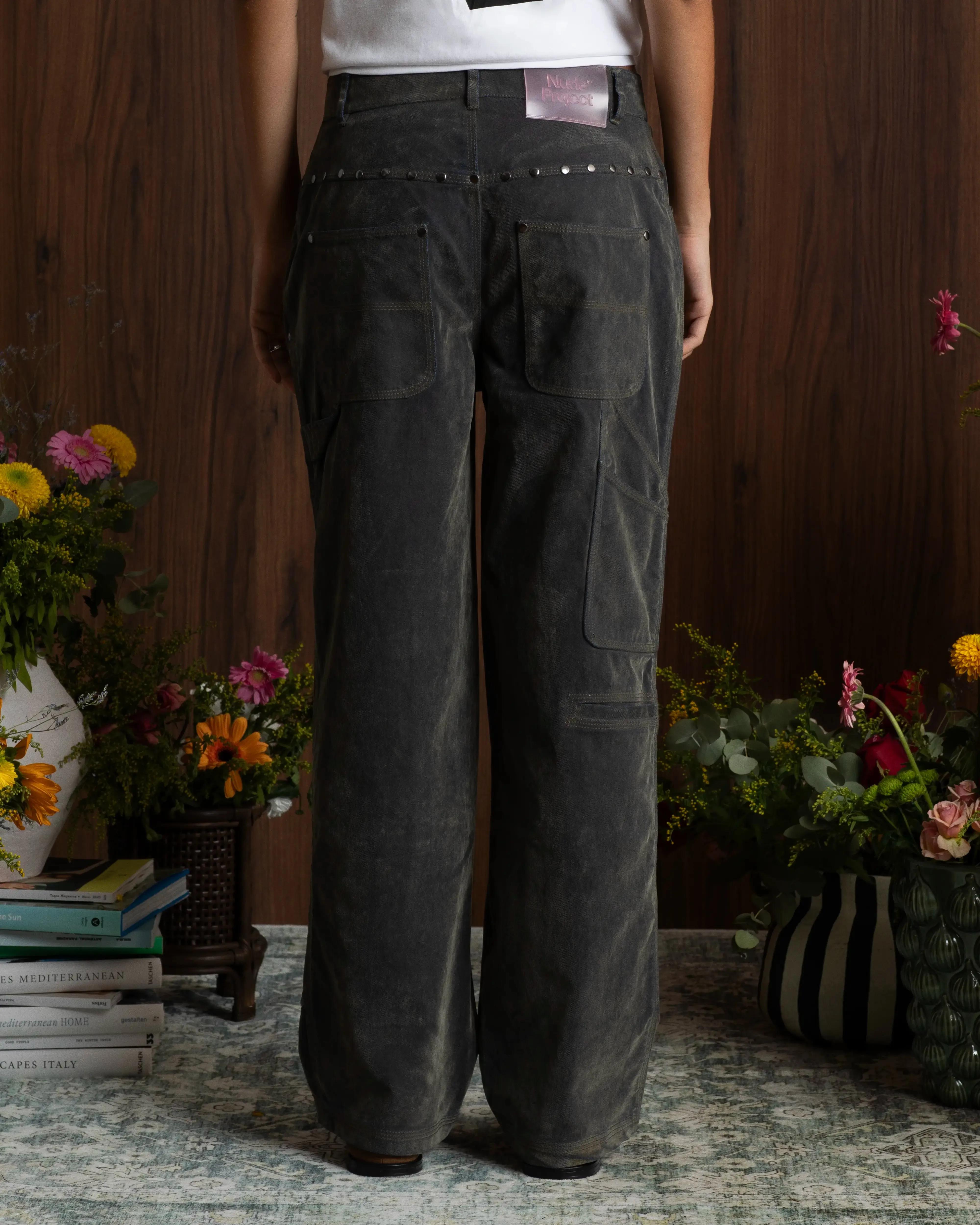 Stain Repellent Coating Seamless Waist Technology Not Working Velvet Carpenter Pants