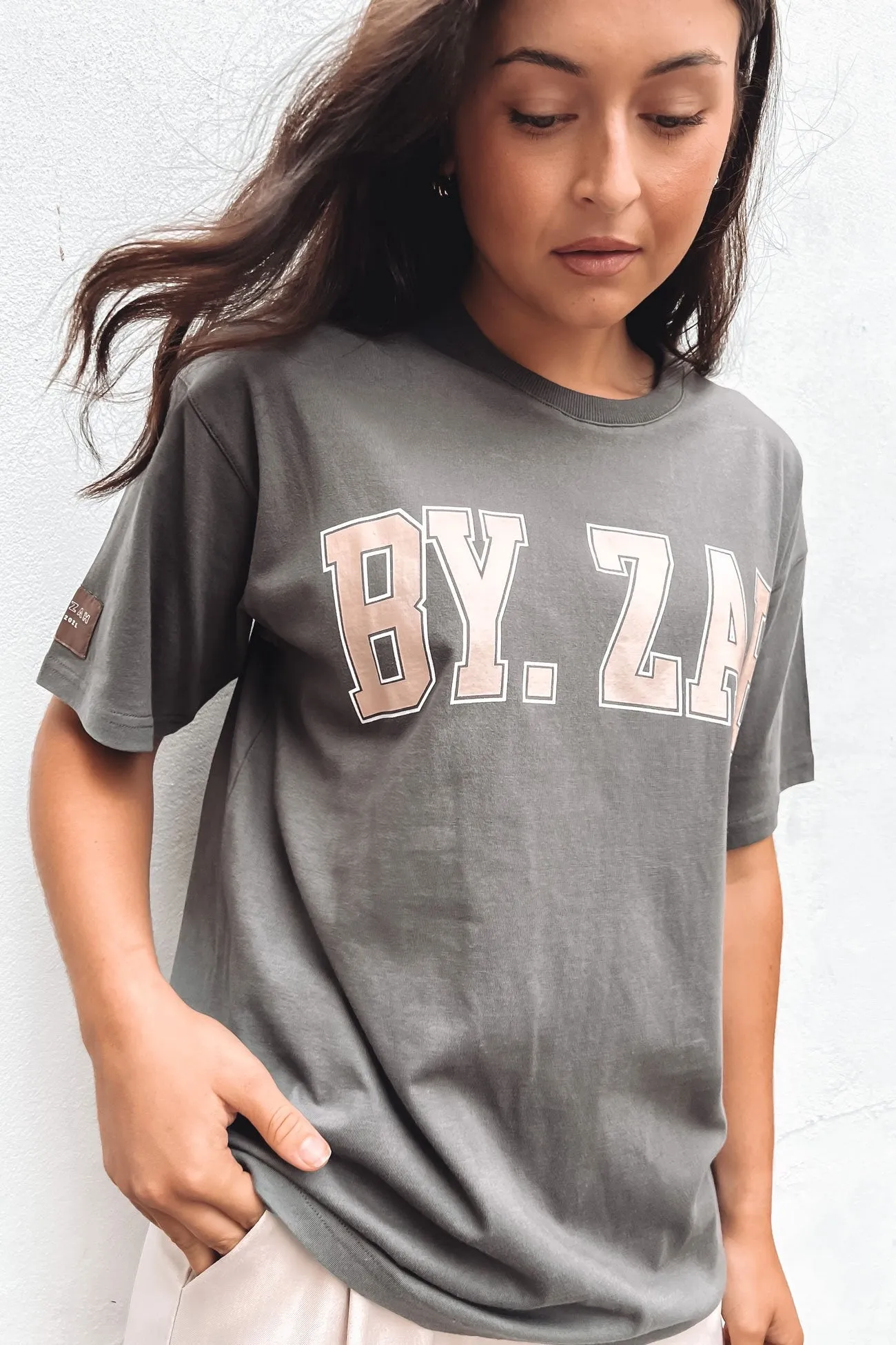 Kendall Collegiate Tee Charcoal Breathable Design