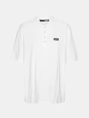 Breathable Waist Cotton Polo S/S Bright White
