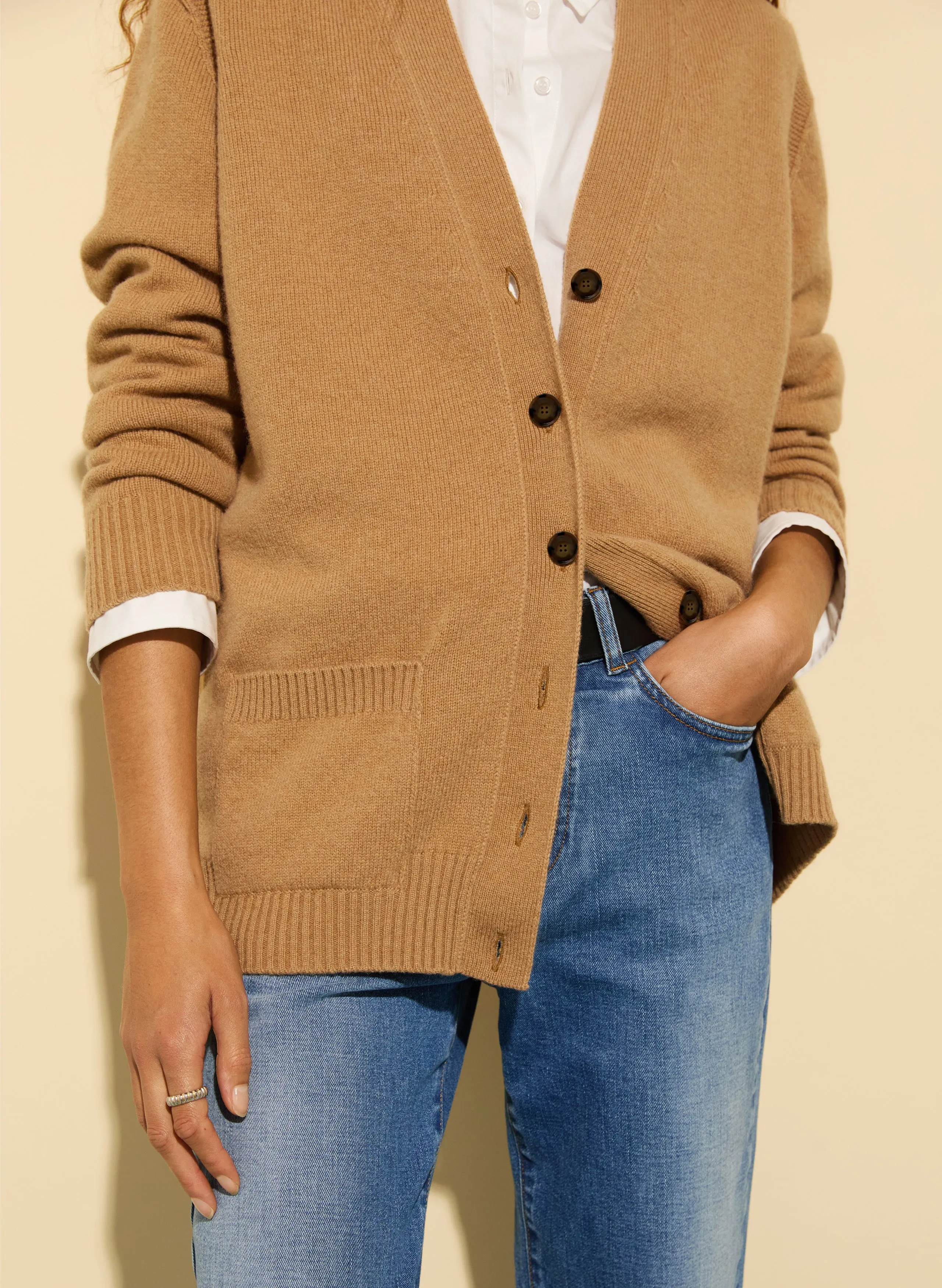 Easy Draping Yearlong Favorite Fillipa?Recycled Pure Wool Cardigan