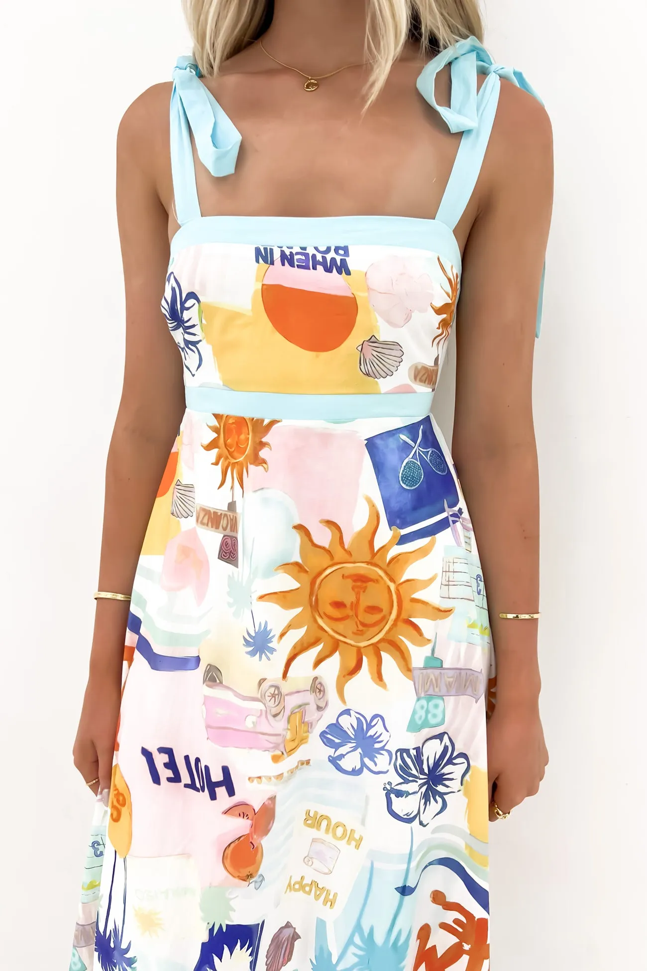 Layering Piece Azuka Midi Dress Miami