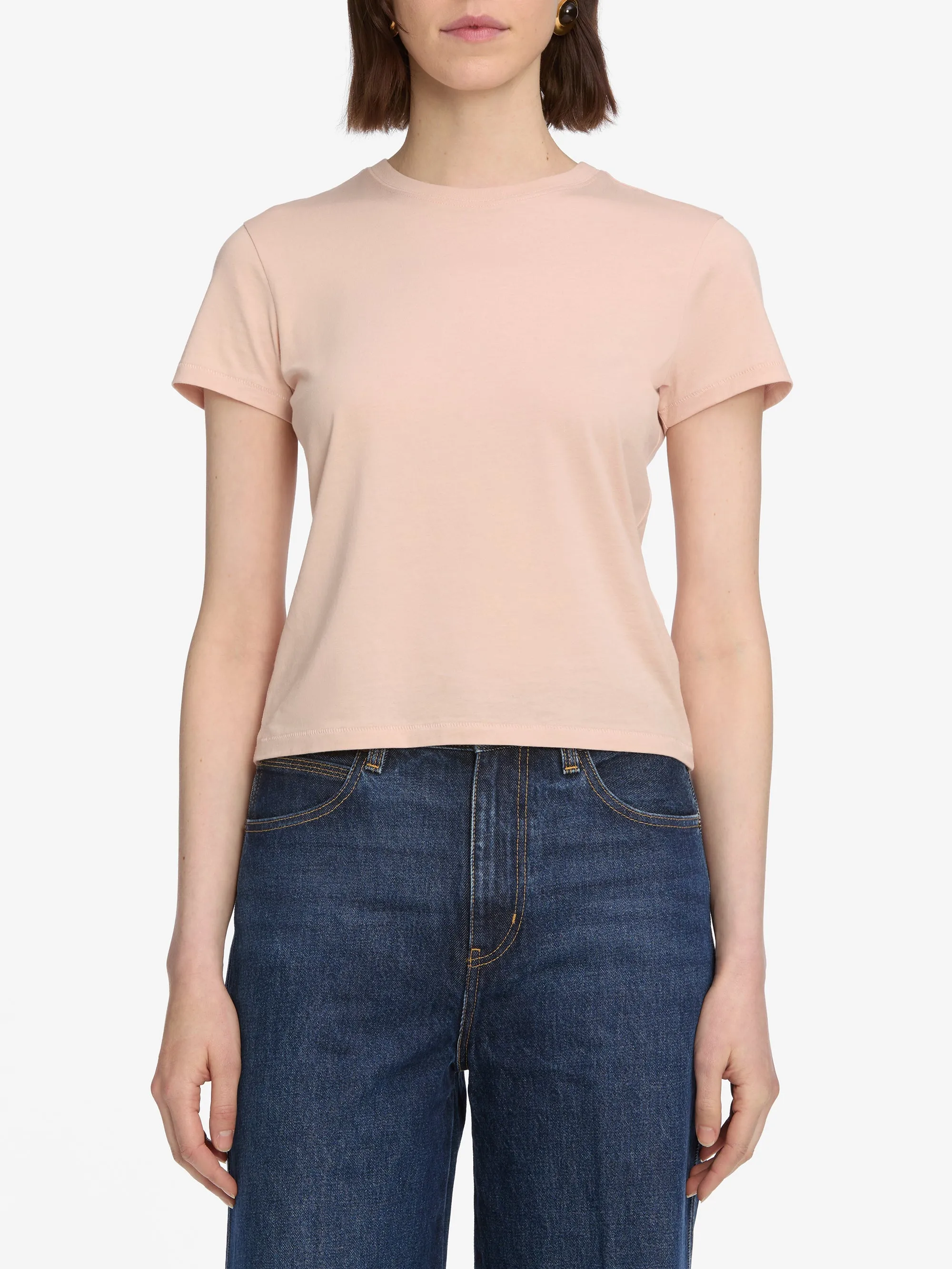 Travel Light Perfect for Vacation The Baby Tee -- Pink Sand