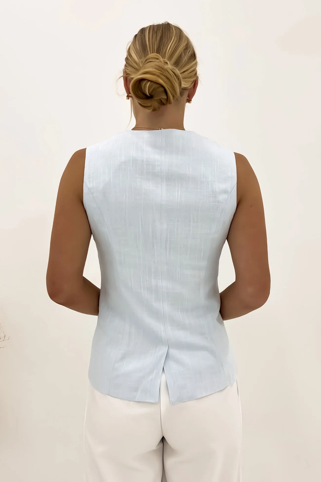 Formal Attire Liam Vest Baby Blue