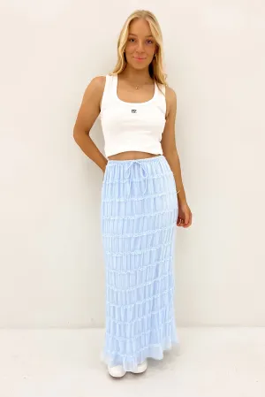 Eloisa Maxi Skirt Blue Secure Closure