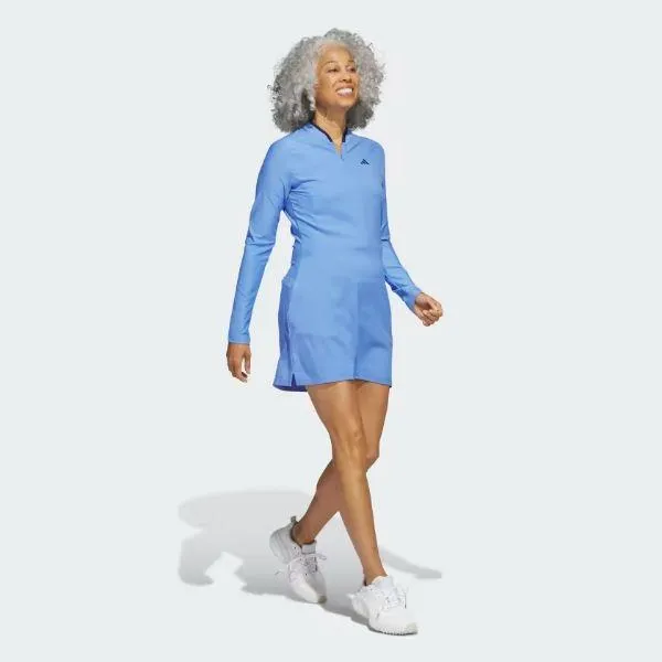 Autumn Look ADIDAS LONG SLEEVE GOLF DRESS - BLUE FUSION