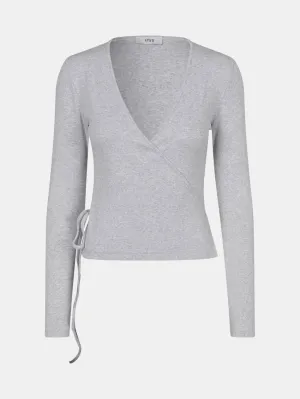 Enally Wrap Tee L/S Simple Look