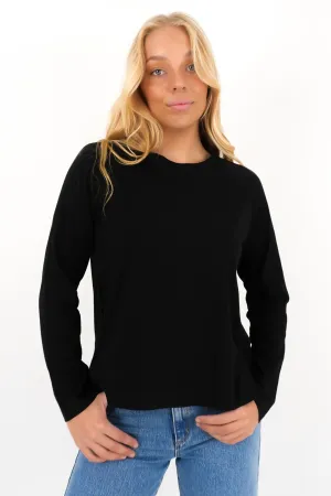 Endless Long Sleeve Tee Black Cool Frame Seamless Design