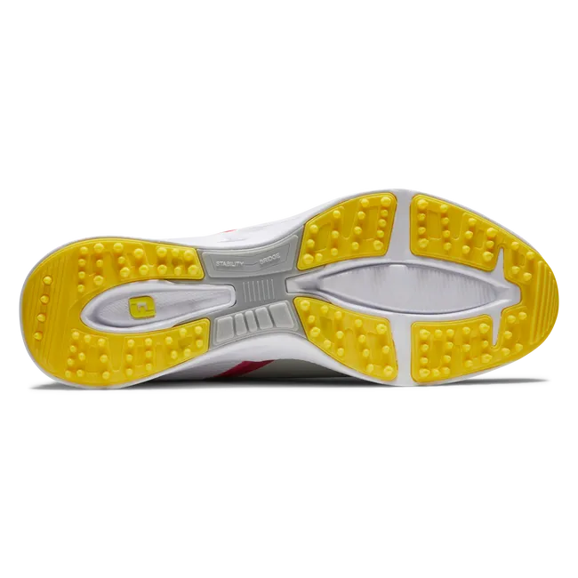 Elite Track FootJoy Women's Fuel Golf Shoes- Grey/White