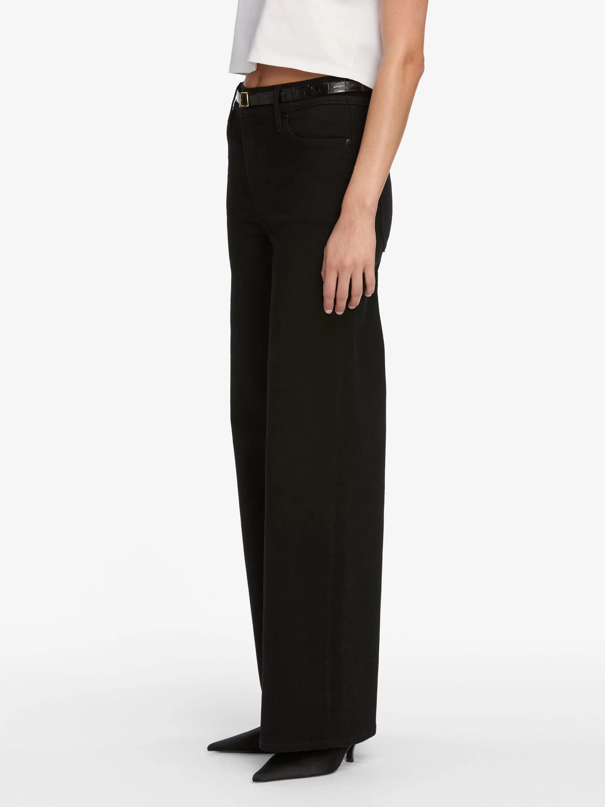 Chill Style Relaxed Design Wear Le Pixie Slim Palazzo -- Black