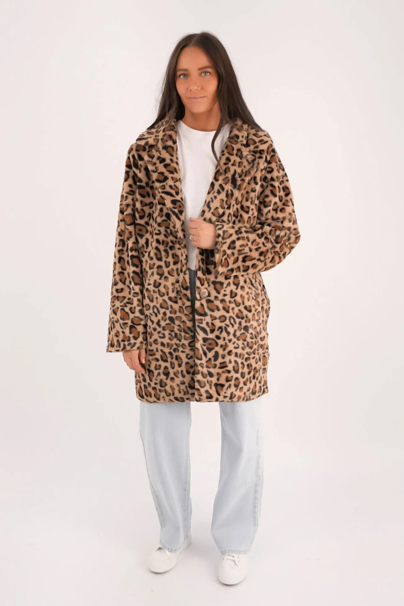Tilli Leopard Jacket Print Noise Reducing Hardware