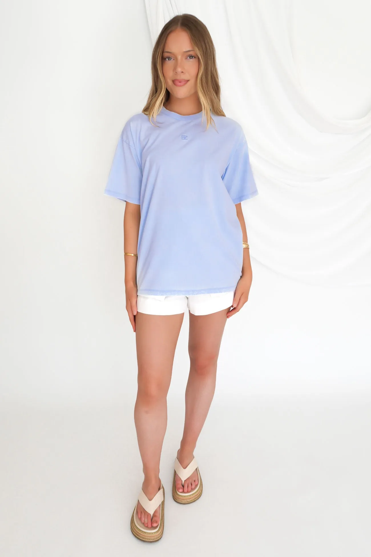 Cozy Vibe timeless Essential BZ Tee Blue