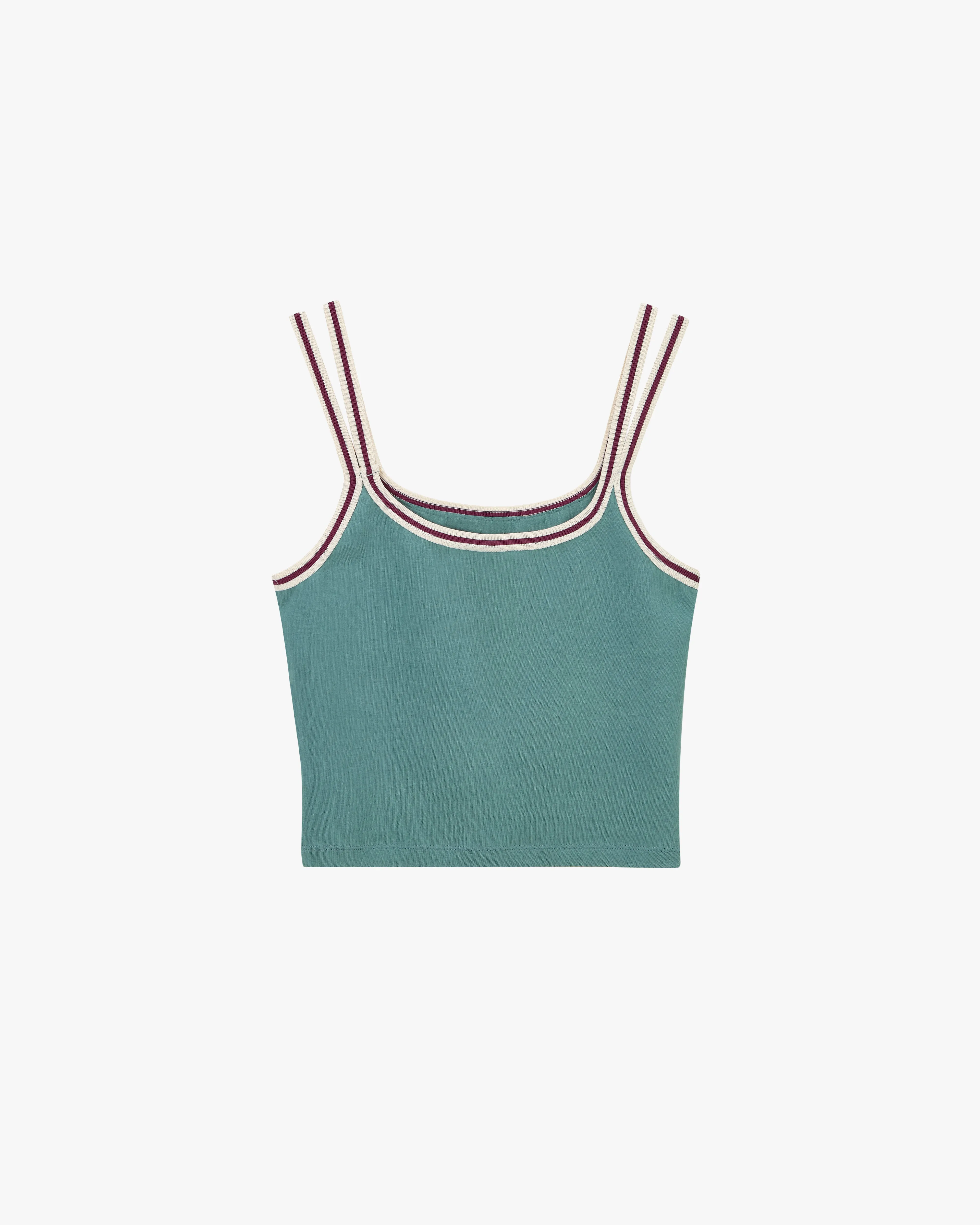 Vacation Tank Top Blue Bonded Seam Technology