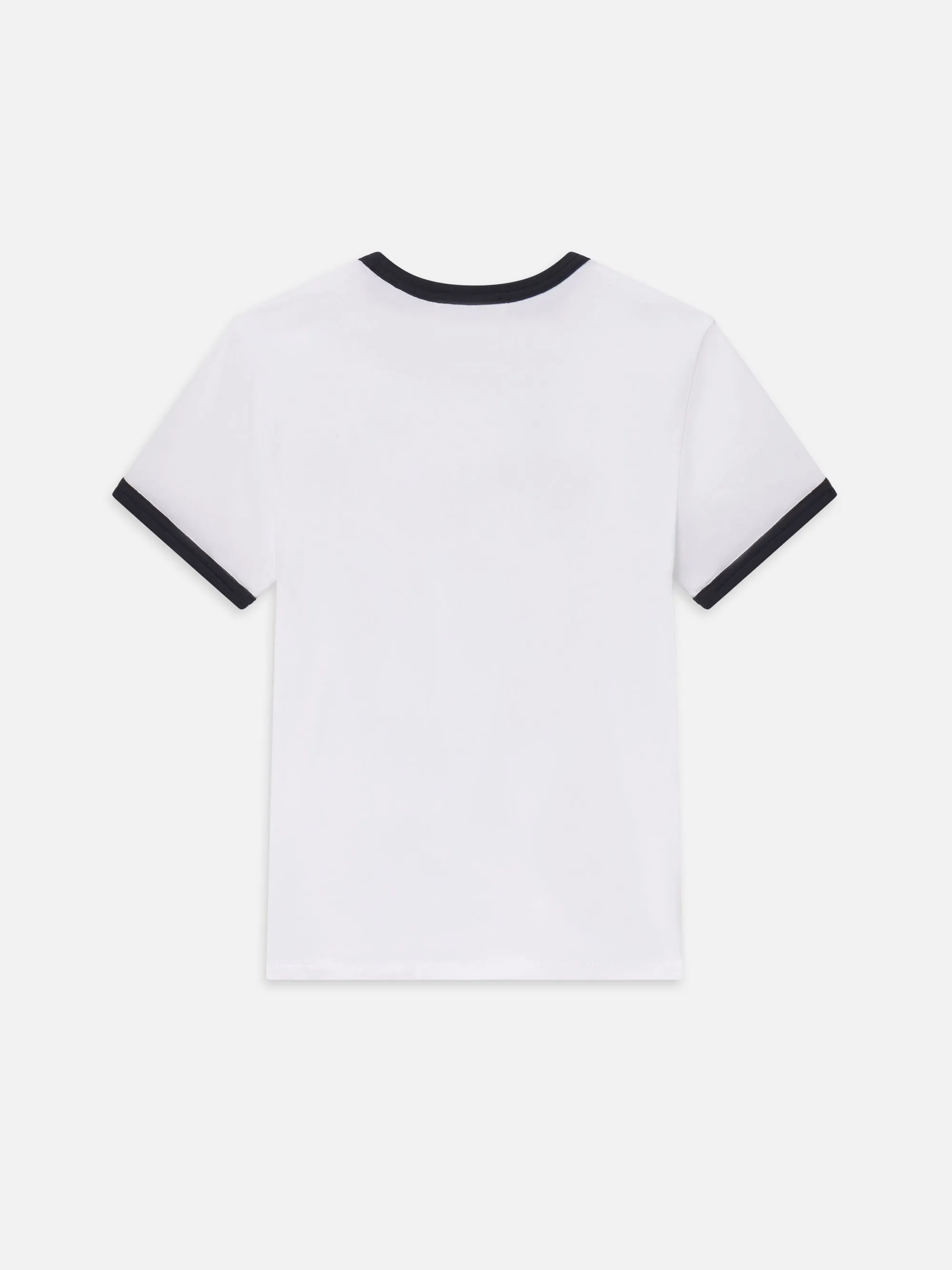 Sotheby??s Women's Ringer Baby Tee -- White Multi Fresh Style Trend