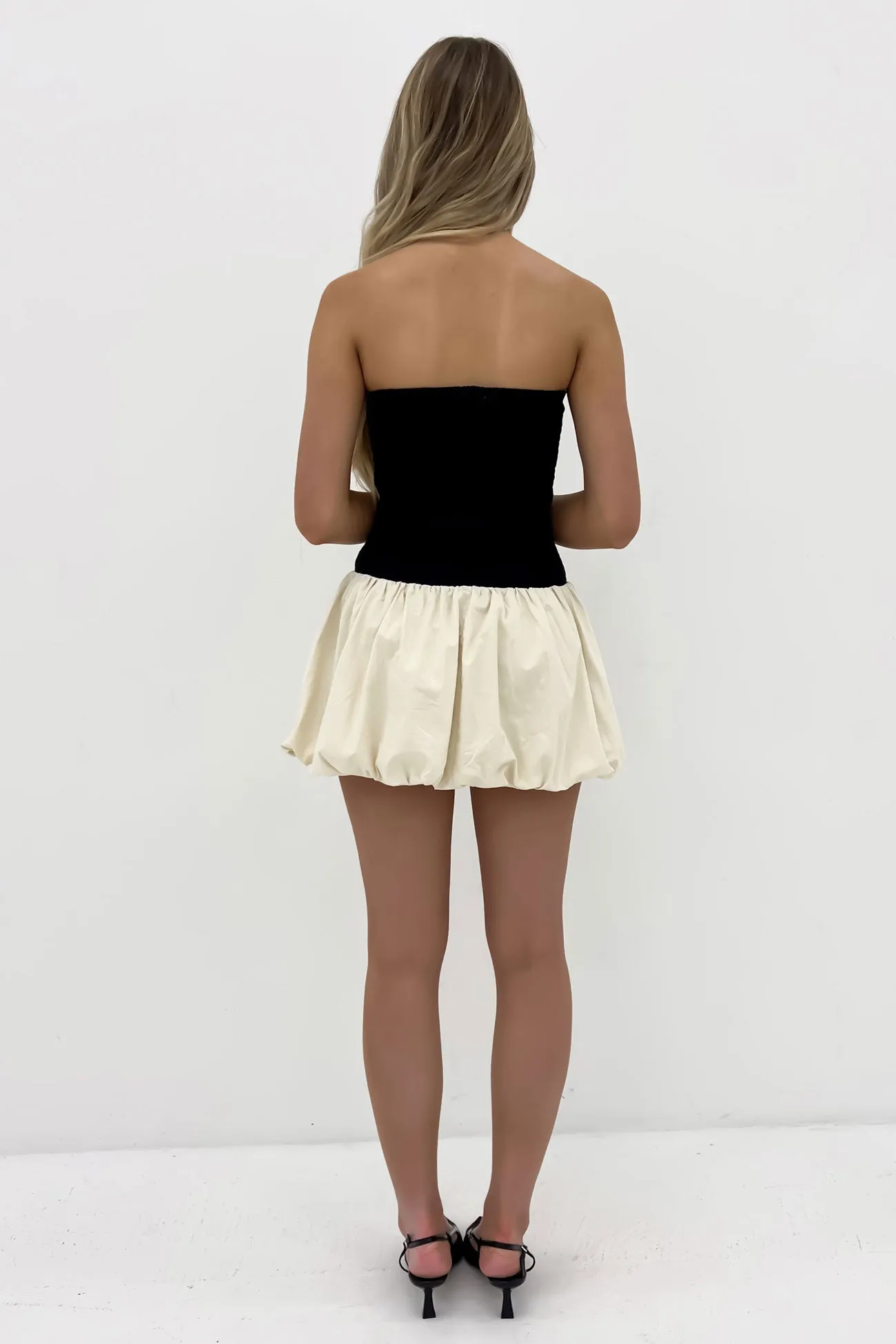 Fashionable Wear Versatile Comfort Wear Daniel Mini Dress Black Champagne