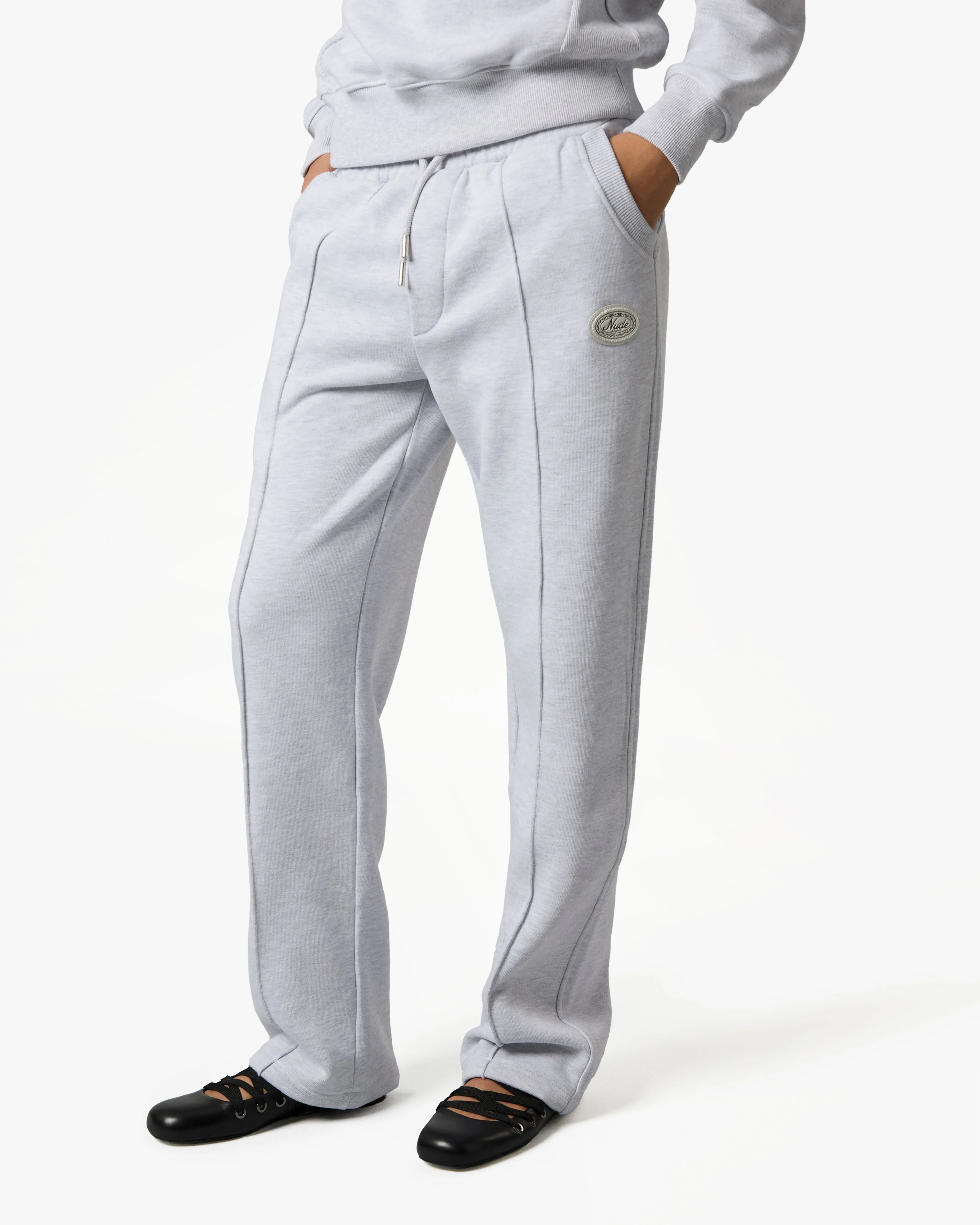 Essentials Sweatpants Grey Melange Breathable Base pilling resistant