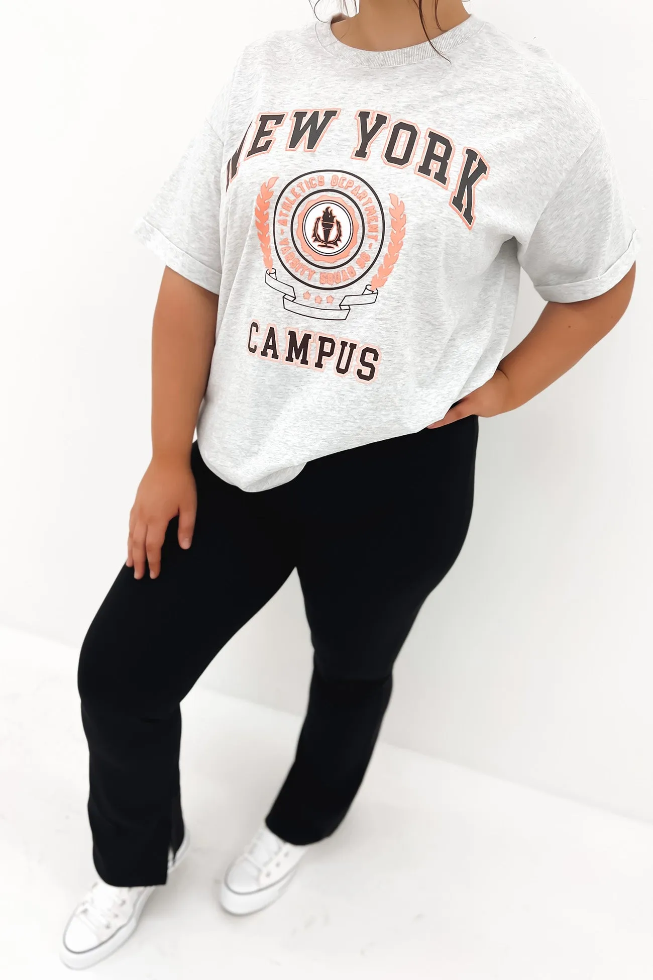 NY Campus Tee Snow Marle Essential Fit