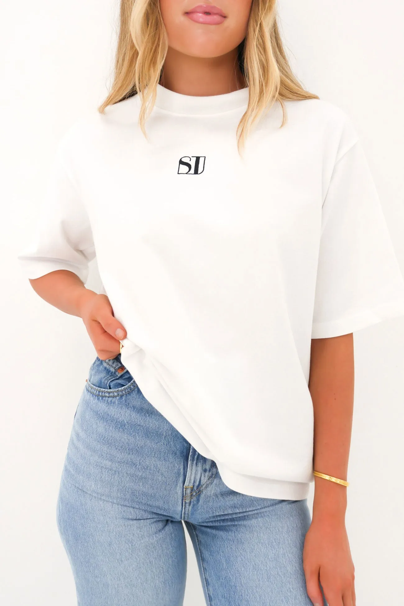 Moisture Management Fabric Silent Luxe Tee White