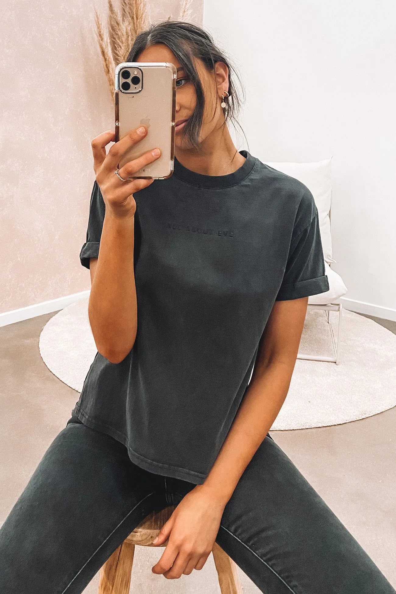 City Smart Look AAE Washed Tee Washed Black