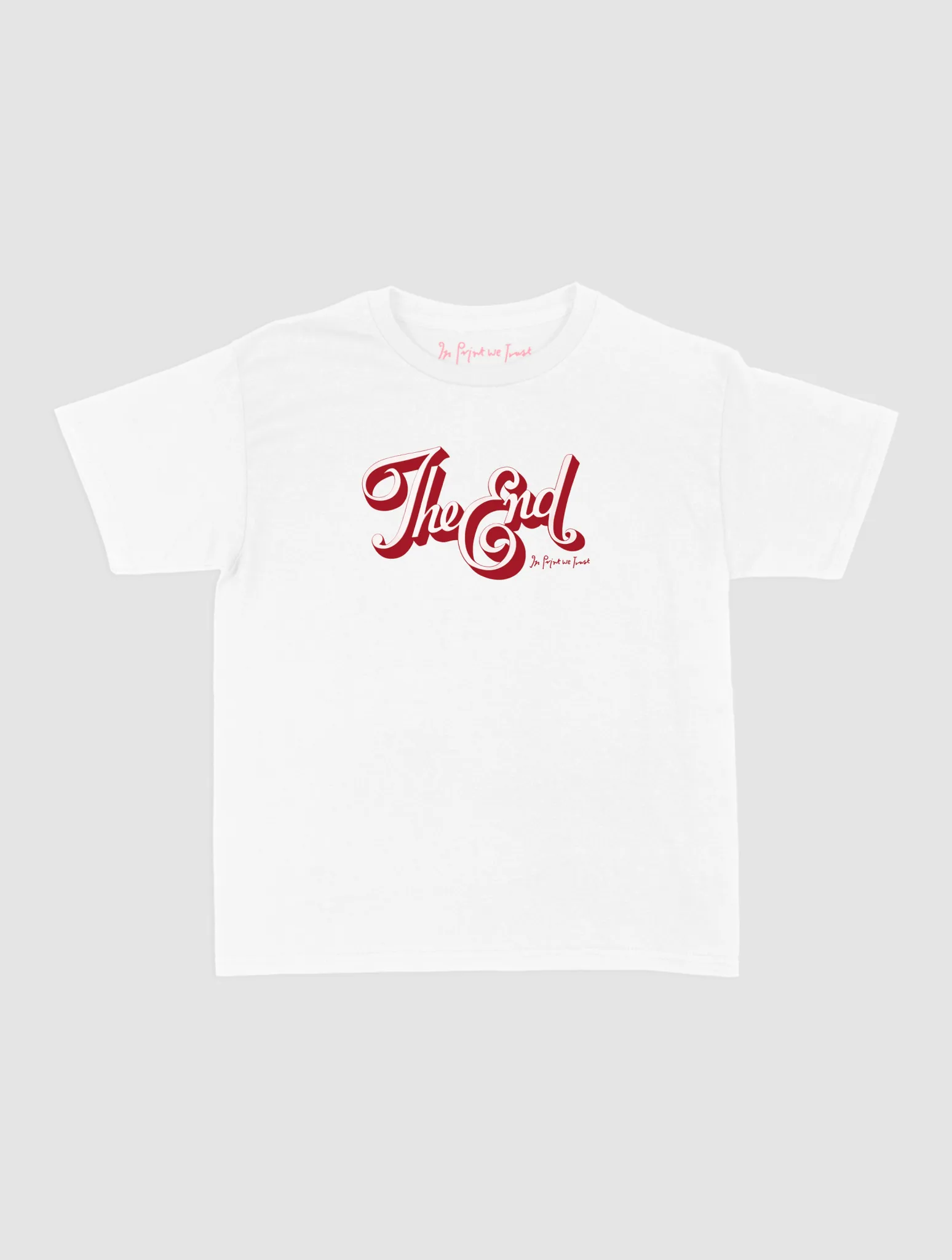 the end baby tee Minimalist Stitching long sleeved