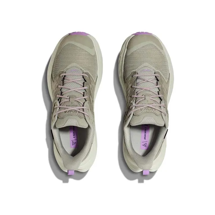 shock - absorbing rubber shoes Womens Hoka Anacapa 2 Low GTX Wide in Barley/Celdaton Tint