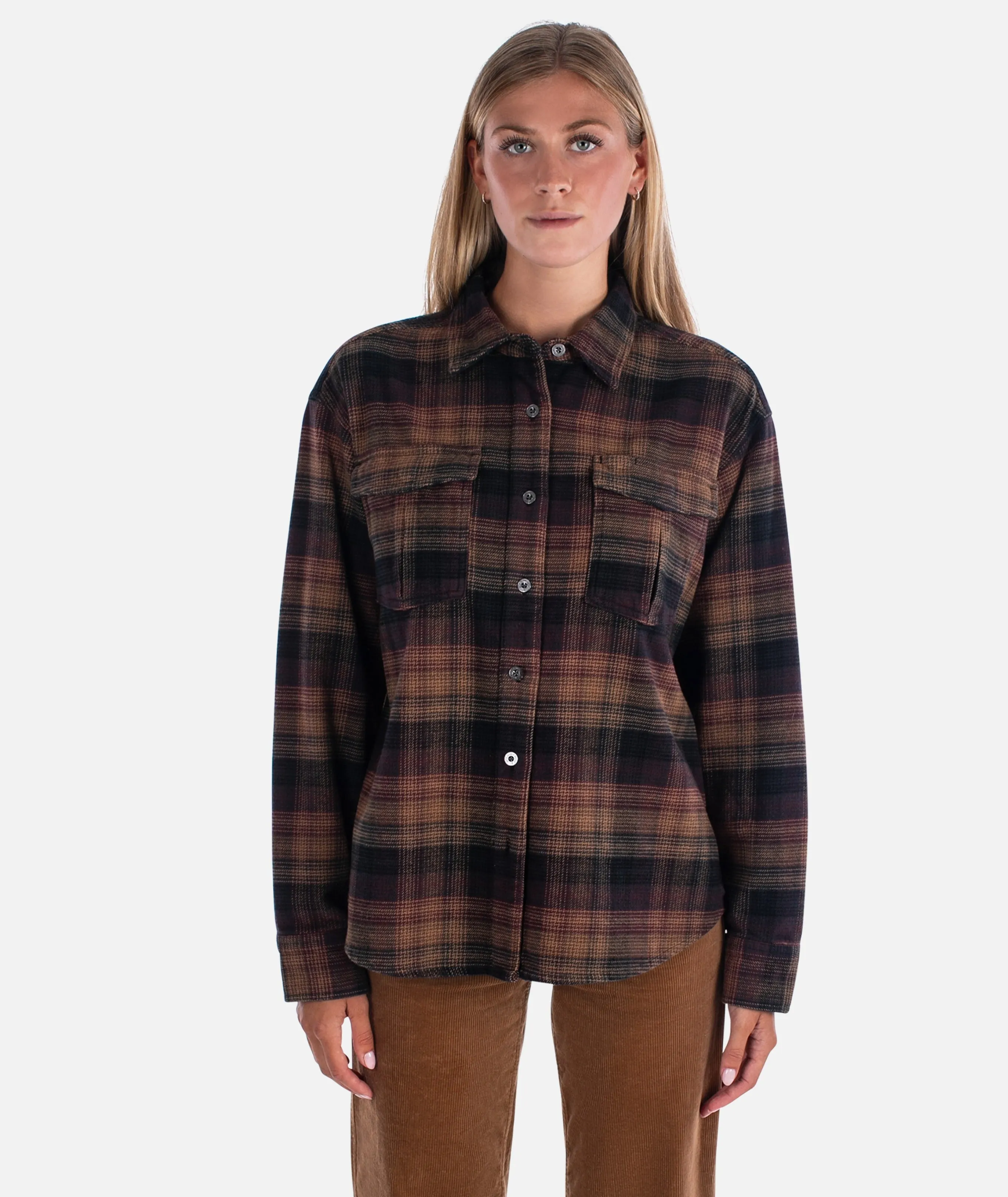 Easygoing Wear Anchor Flannel - Brown