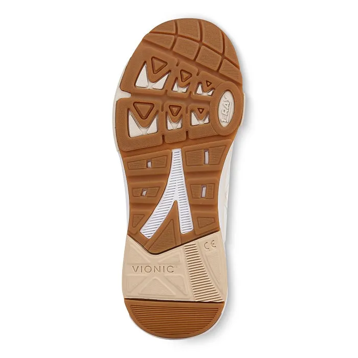 jogger men's performance Womens Vionic Walk Stider in White/ Cream
