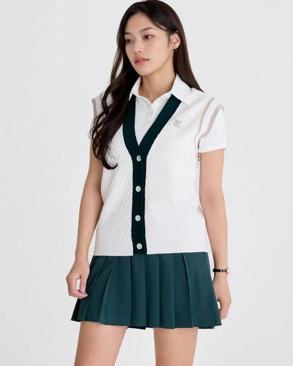 Chic casual Winter Layering Fair Liar Performance Pleated Skirt - Dark green