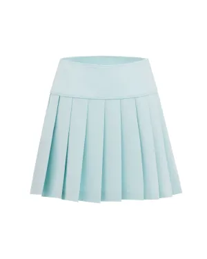 Fair Liar Performance Pleated Skirt - Mint Semi Sheer