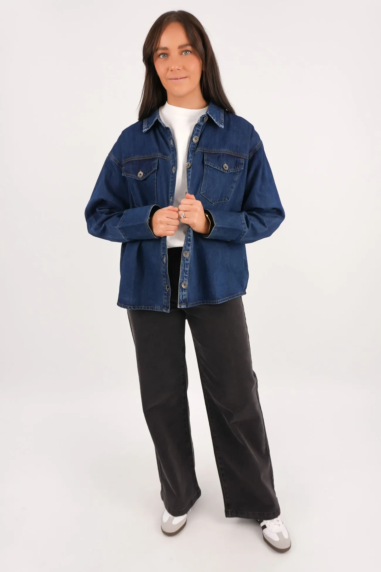 Aster Shirt Dark Blue Cool Layering