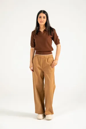 ShrinkResistant Weave Thermal Insulation Knits TEXTURED KNITTED POLO