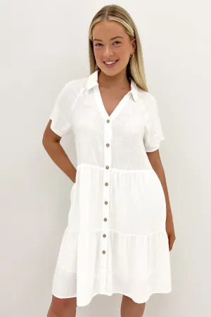 Little Paradise Mini Dress White Bright Feel