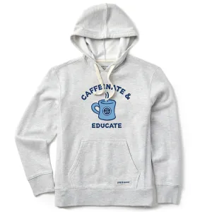 Women's Caffeinate and Educate Simply True Fleece Hoodie Errand Ready packable