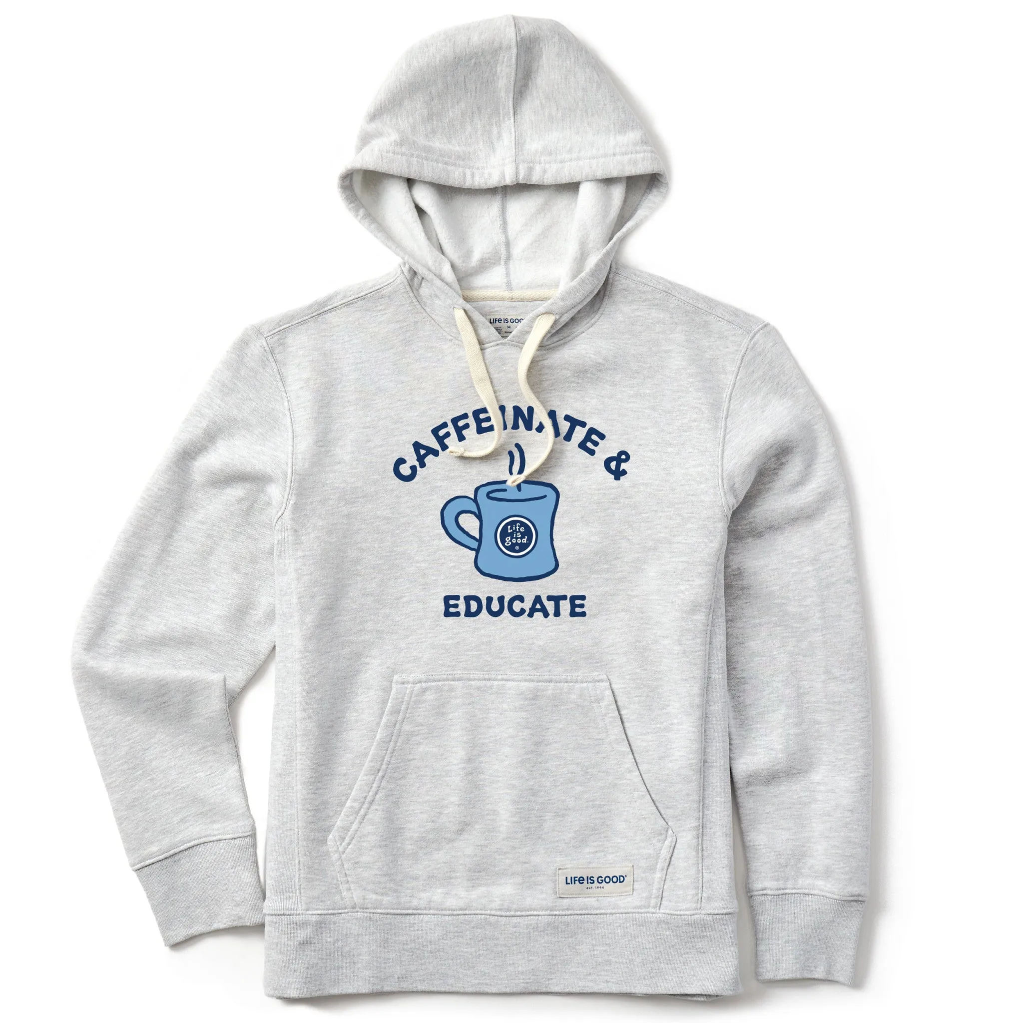 Short good for weekends Women's Caffeinate and Educate Simply True Fleece Hoodie