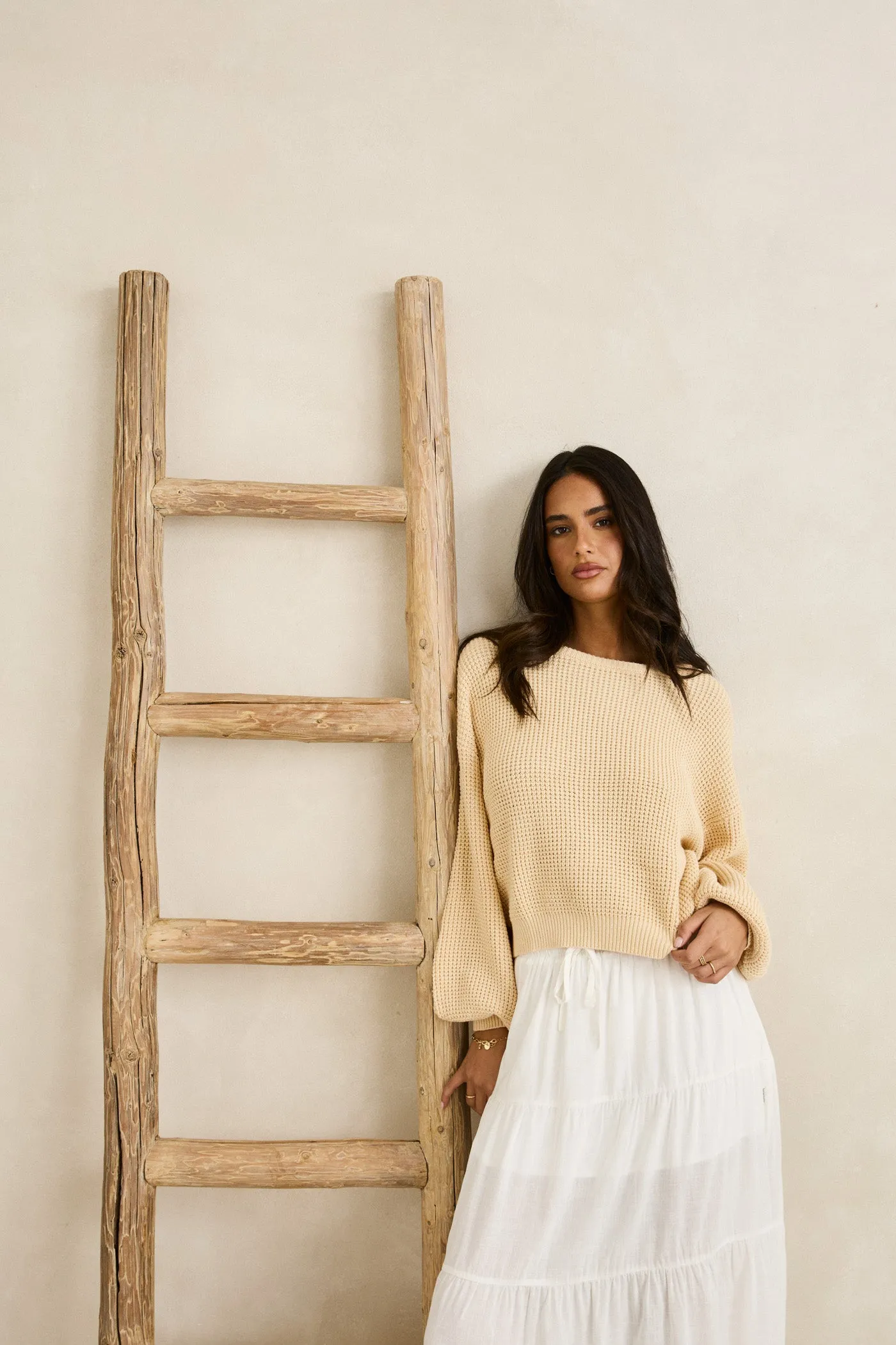 Classic Knit Jumper Butter Off Duty Moisture Management System