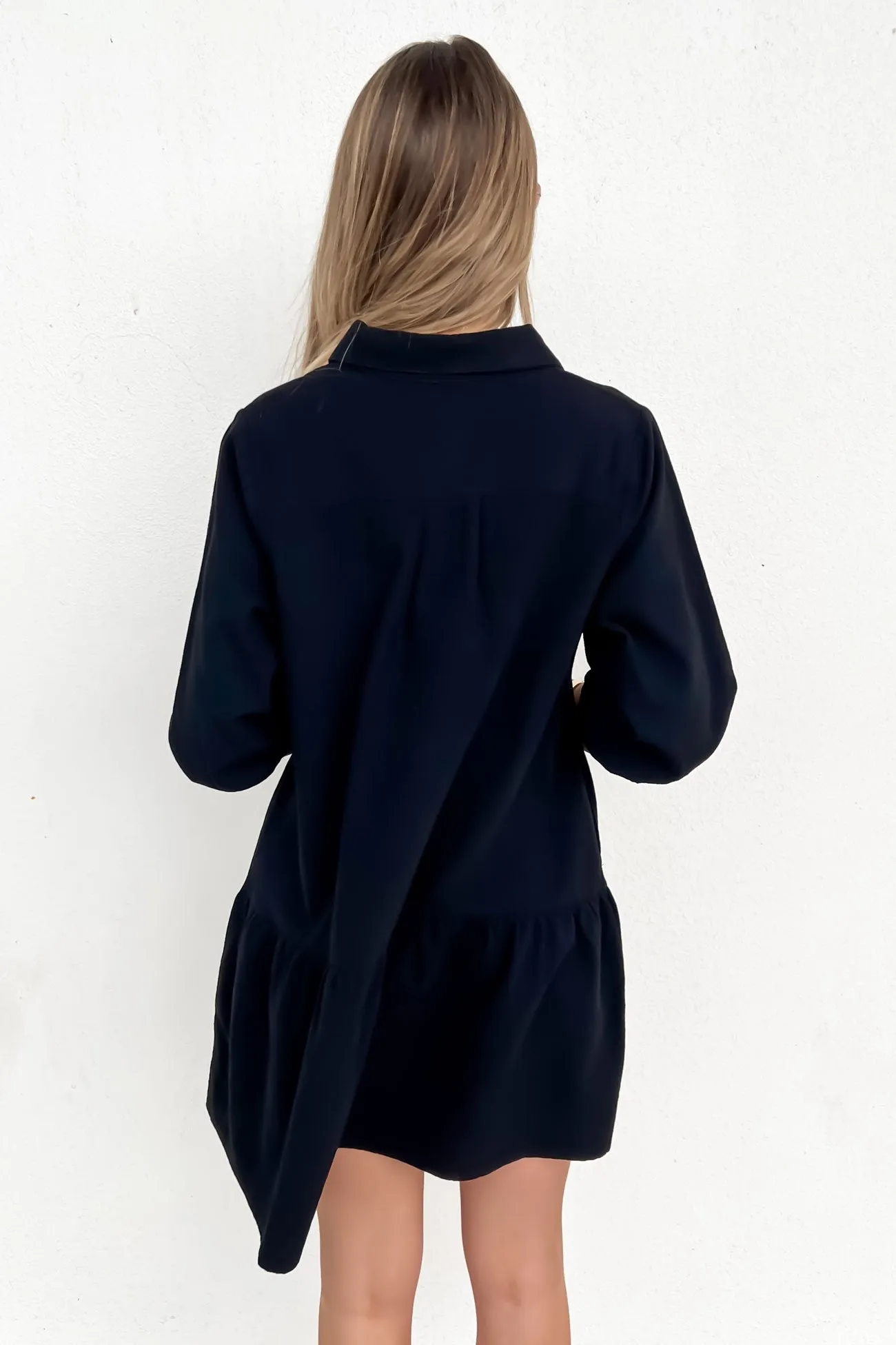 Neutral Aesthetic Weston Mini Dress Black