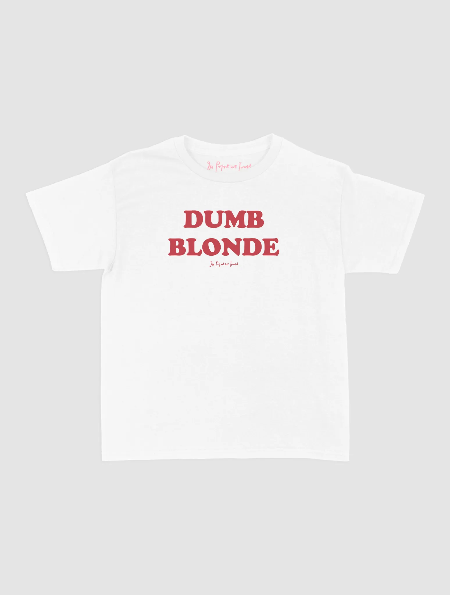 Soft and durable Classic Crew Neck dumb blonde baby tee