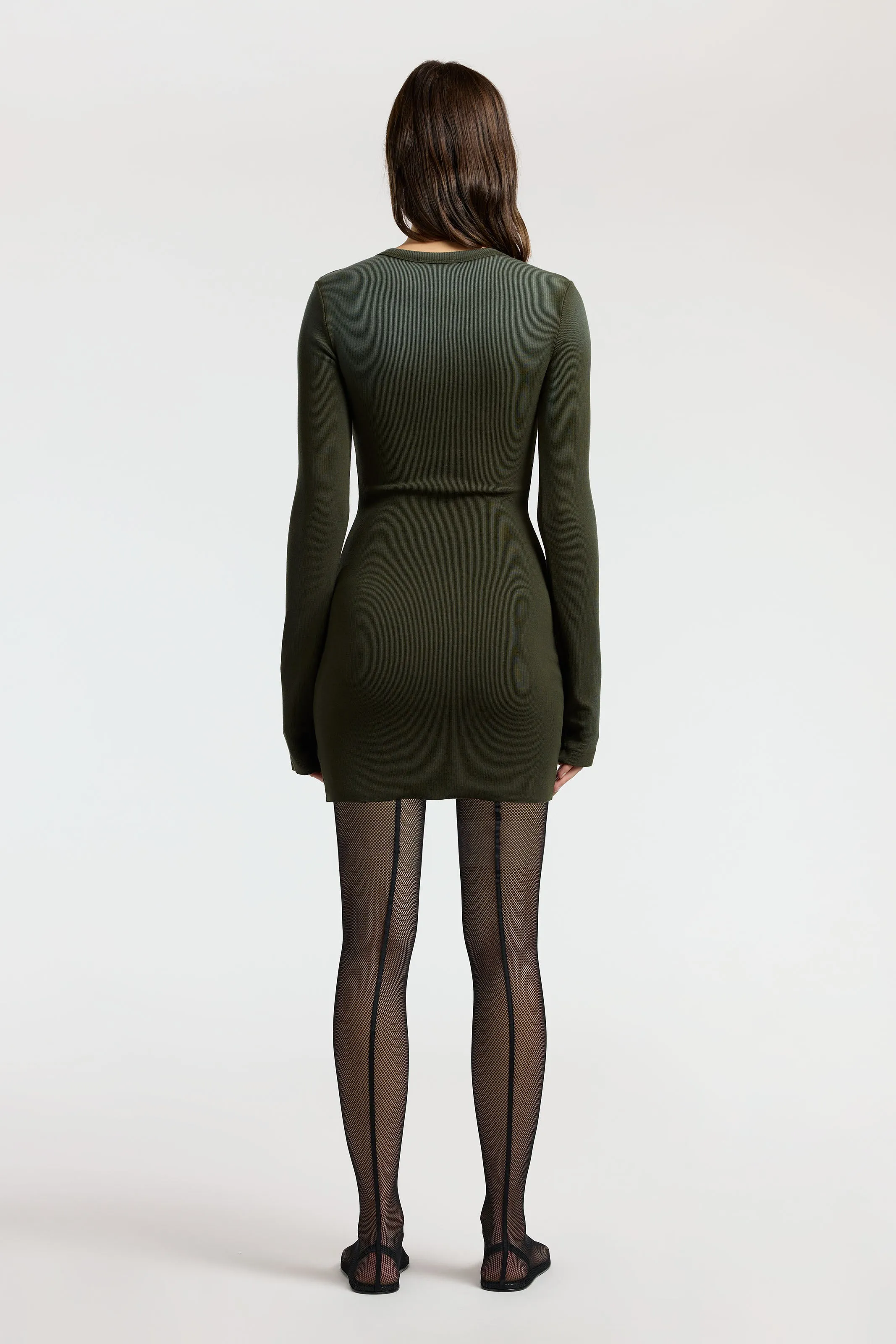 High-Fashion Verona Crewneck Mini Dress