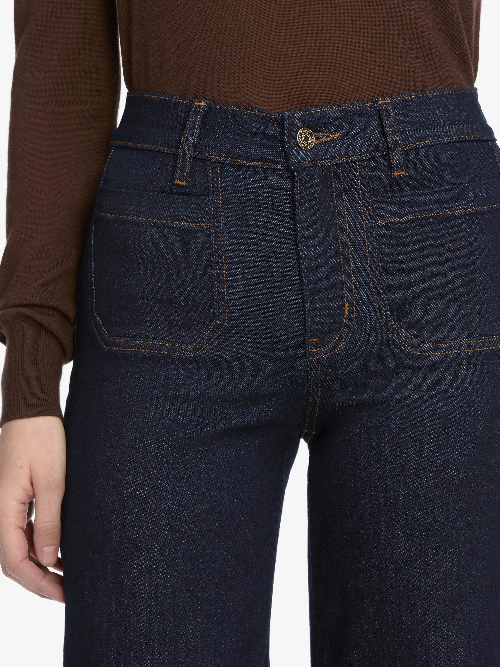 Le Slim Palazzo Long Modernist Pocket -- Rinse Roomy Shape