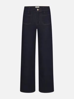 Street Style Le Slim Palazzo Long Modernist Pocket -- Rinse