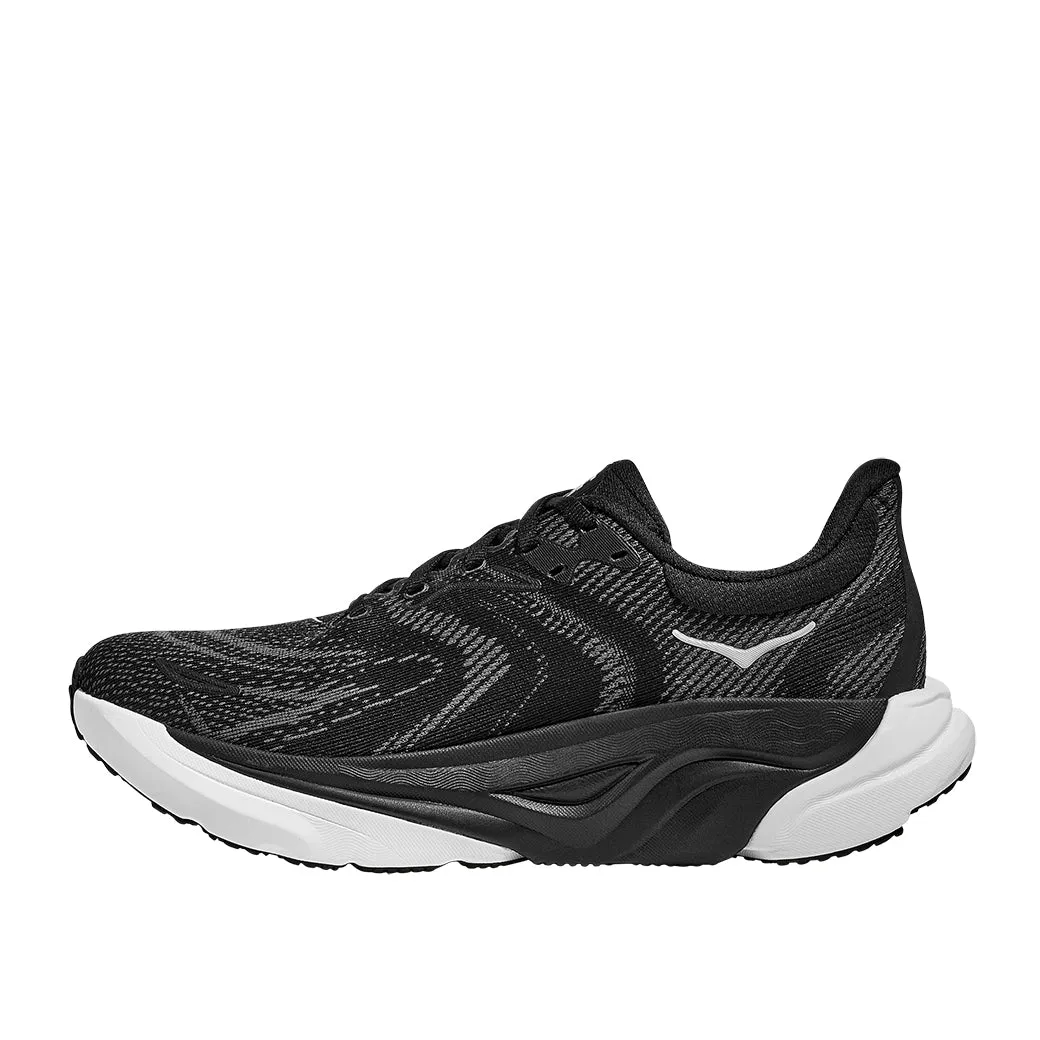 Womens Hoka Arahi 8 Extra Wide in Black/White Durabrasion
