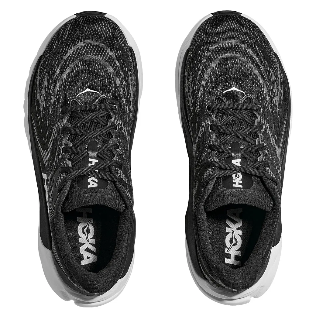Womens Hoka Arahi 8 Extra Wide in Black/White Arch support