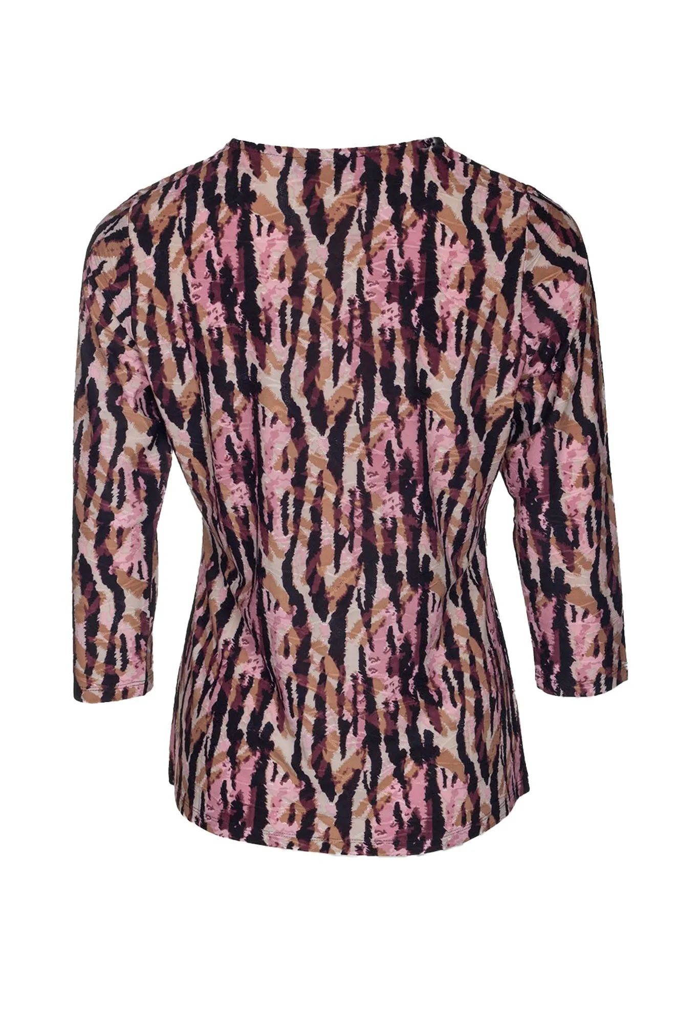 Holiday Ease BreathableFabric Top | PINK BLACK ABSTRACT | 9121B1